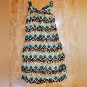 EUC VINTAGE sheer printed 90s dress